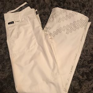 Oakley women snowboarding and ski pants.